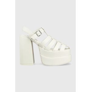 Kožne sandale Steve Madden Carlita boja: bijela, SM11002385