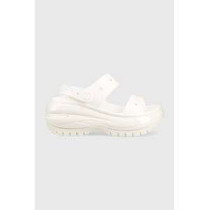 Natikače Crocs Classic Mega Crush Sandal za žene, boja: bijela, s platformom, 207989, 207989