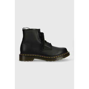 Kožne čizme Dr. Martens 101 za žene, boja: crna, s platformom, DM30700001