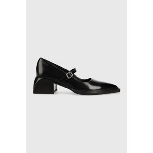 Kožne salonke Vagabond Shoemakers Vivian boja: crna, s debelom potpeticom, 5553.004.20