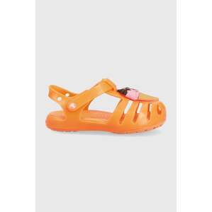 Dječje sandale Crocs ISABELLA CHARM SANDAL boja: narančasta