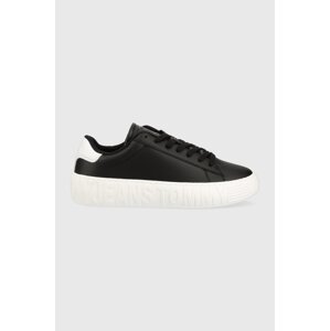 Kožne tenisice Tommy Jeans LEATHER OUTSOLE boja: crna, EM0EM01159