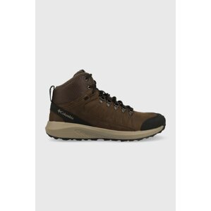 Cipele Columbia Trailstorm Crest Mid Waterproof za muškarce, boja: smeđa