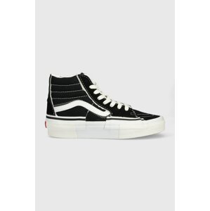 Tenisice Vans SK8-Hi Reconstruct boja: crna, VN0005UK6BT1-DKGRN
