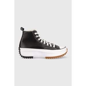 Kožne tenisice Converse Run Star Hike Platform boja: crna, A04292C