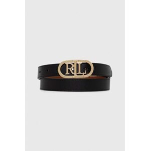 Kožni remen Lauren Ralph Lauren za žene, boja: smeđa, 412883714