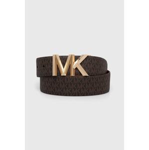 Dvostrani kožni remen MICHAEL Michael Kors za žene, boja: smeđa