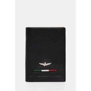 Kožni novčanik Aeronautica Militare za muškarce, boja: crna, AM154