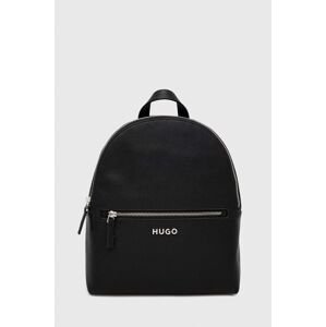 Ruksak HUGO za žene, boja: crna, mali, jednobojni model, 50486979