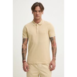 Polo majica HUGO za muškarce, boja: crna, bez uzorka, 50467344