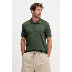 Polo majica HUGO boja: crna, bez uzorka, 50467344