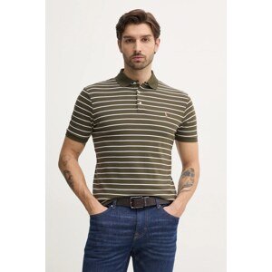 Pamučna polo majica Polo Ralph Lauren boja: smeđa, s uzorkom