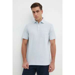 Polo majica s dodatkom lana Polo Ralph Lauren boja: tirkizna, bez uzorka, 710900790