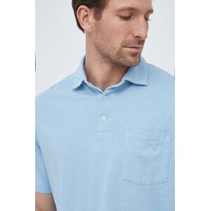 Polo majica s dodatkom lana Polo Ralph Lauren glatki model, 710900790