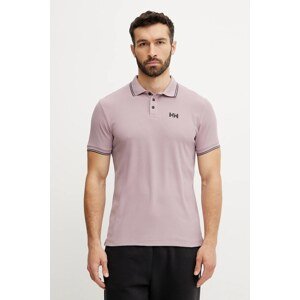 Polo majica Helly Hansen za muškarce, boja: ružičasta, bez uzorka