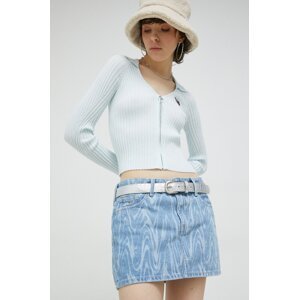 Traper suknja Tommy Jeans mini, ravna