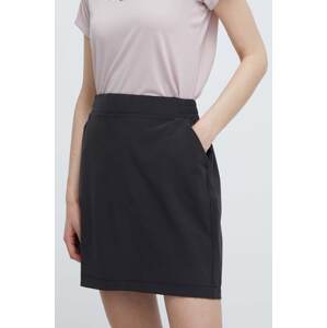 Suknja Helly Hansen boja: crna, mini, ravna