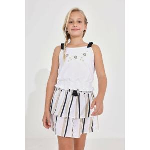 Dječja suknja Mayoral boja: crna, mini, širi se prema dolje
