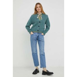 Traperice Levi's Middy za žene, srednje visoki struk