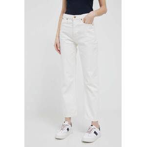 Traperice Pepe Jeans Celyn Stripe za žene, visoki struk
