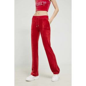Donji dio trenirke Juicy Couture Del Ray za žene, boja: crvena, glatki materijal