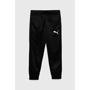 Dječji donji dio trenirke Puma ACTIVE Tricot Pants cl B boja: crna, s tiskom