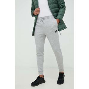 Donji dio trenirke adidas za muškarce, boja: siva, glatki materijal