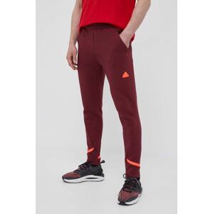 Donji dio trenirke adidas boja: bordo, s aplikacijom