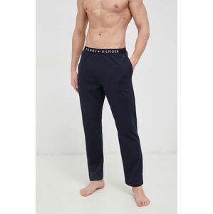 Homewear pamučne hlače Tommy Hilfiger boja: tamno plava, ravni kroj, UM0UM02889