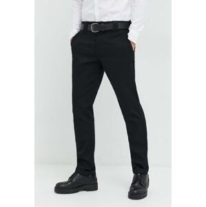 Hlače Dickies za muškarce, boja: crna, uski kroj, DK0A4XK8BLK1-BLACK