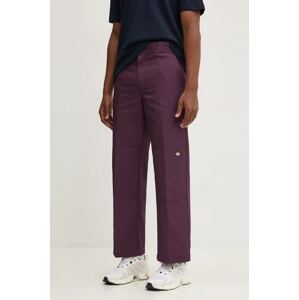 Hlače Dickies za muškarce, boja: ljubičasta, ravni kroj