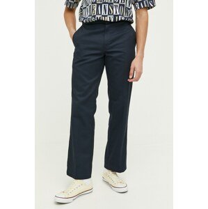 Hlače Dickies 874 za muškarce, boja: tamno plava, ravni kroj, DK0A4XK6DNX1-DARKNAVY