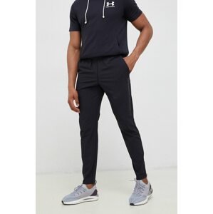 Hlače za trčanje Under Armour Storm boja: crna, bez uzorka
