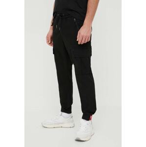 Pamučne hlače Alpha Industries boja: crna, 116201.03-Black