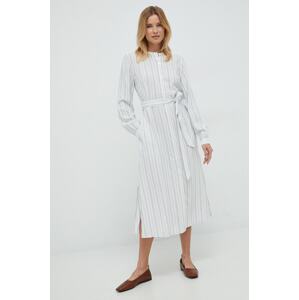 Haljina Tommy Hilfiger boja: bijela, maxi, ravna