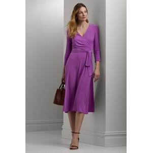Haljina Lauren Ralph Lauren boja: ljubičasta, mini, širi se prema dolje, 250769904