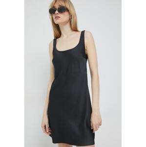Haljina Abercrombie & Fitch boja: crna, mini, ravna