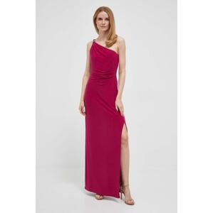 Haljina Lauren Ralph Lauren boja: ružičasta, maxi, ravna, 253751483