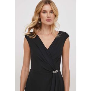 Haljina Lauren Ralph Lauren boja: crna, mini, ravna, 253906356