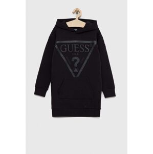 Dječja haljina Guess boja: siva, mini, ravna