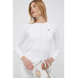 Pamučni pulover Polo Ralph Lauren boja: bijela, 211891640