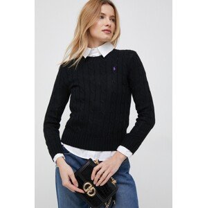 Pamučni pulover Polo Ralph Lauren boja: crna, 211891640