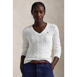 Pamučni pulover Polo Ralph Lauren boja: bijela, lagane, 211891641
