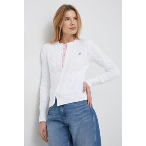 Pamučni kardigan Polo Ralph Lauren boja: bijela, 211891643