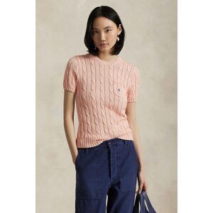 Pamučni pulover Polo Ralph Lauren boja: ružičasta, 211895379