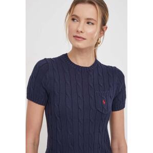 Pamučni pulover Polo Ralph Lauren boja: tamno plava, 211895379