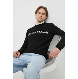 Pulover Bruuns Bazaar Simon Nouveau za muškarce, boja: crna, lagani
