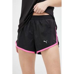 Kratke hlače za trčanje Puma Favourite Velocity boja: crna, glatki materijal, srednje visoki struk, 523178