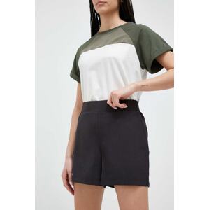 Kratke outdoor hlače Helly Hansen Thalia 2.0 boja: crna, bez uzorka, visoki struk, 34328