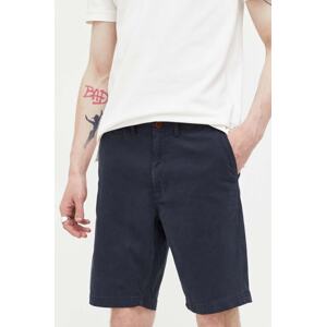 Kratke hlače Superdry za muškarce, boja: tamno plava